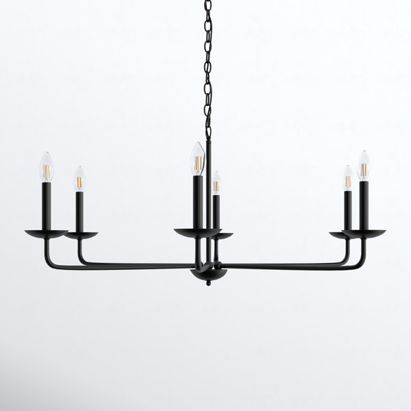 Baltray 6 Light Metal Dimmable Chandelier & Reviews Joss & Main